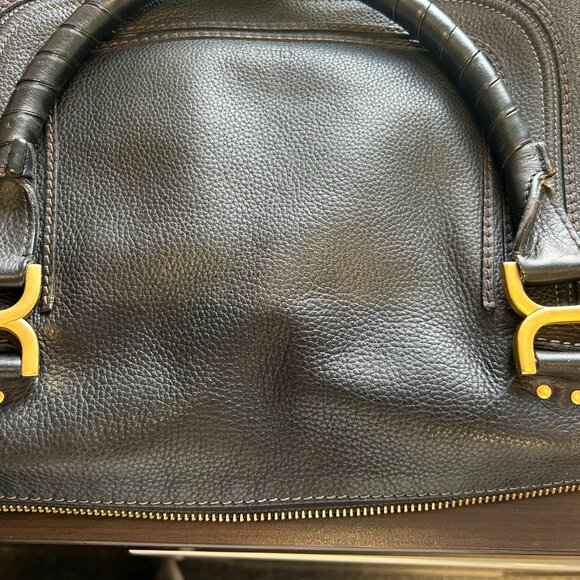 Gently Used Chloe Marcie Purse, Medium, Black - Picture 11 of 14